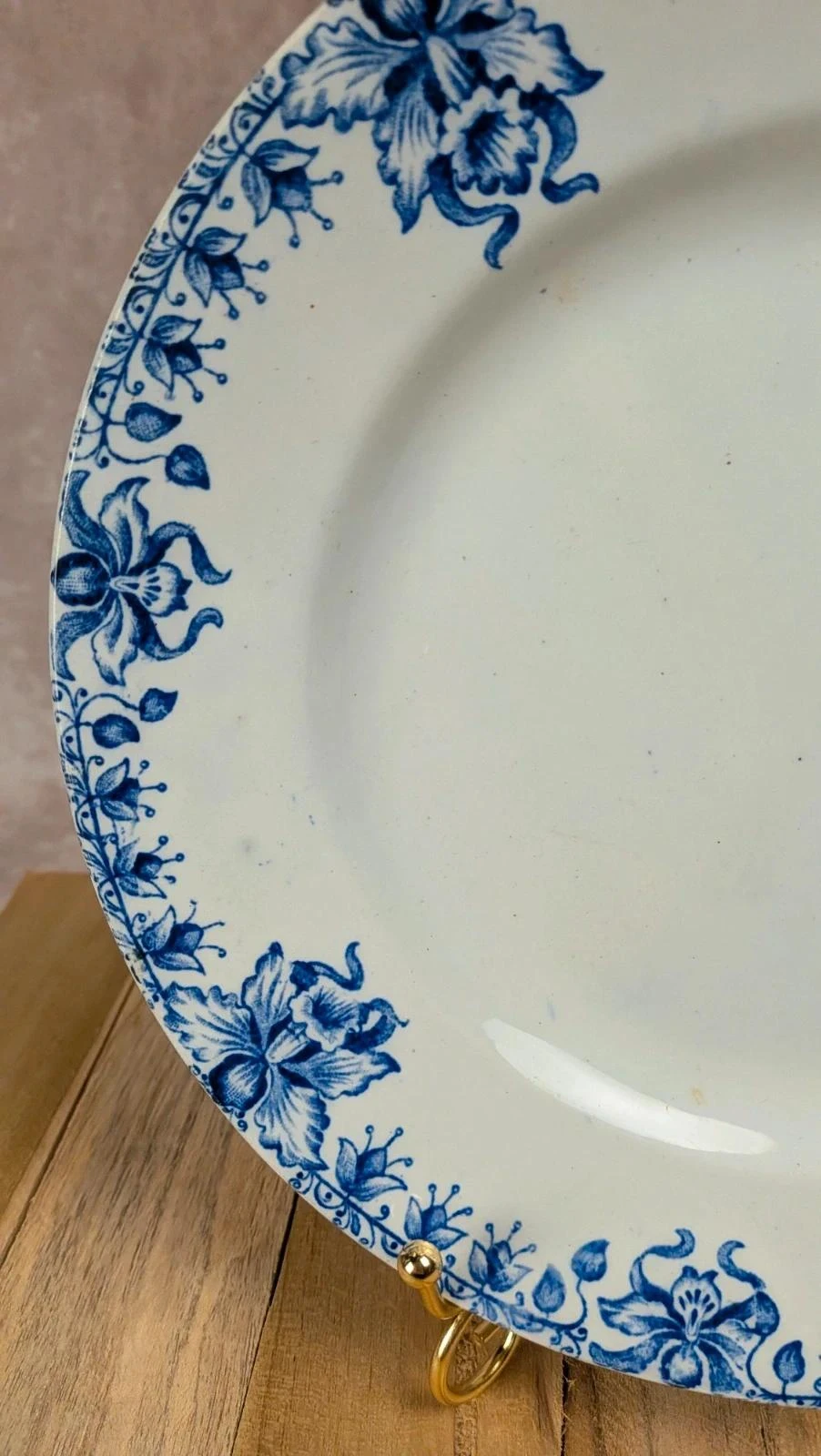 Plato plano Saint Amand & Hamages – Modelo Orquídeas – photo 3